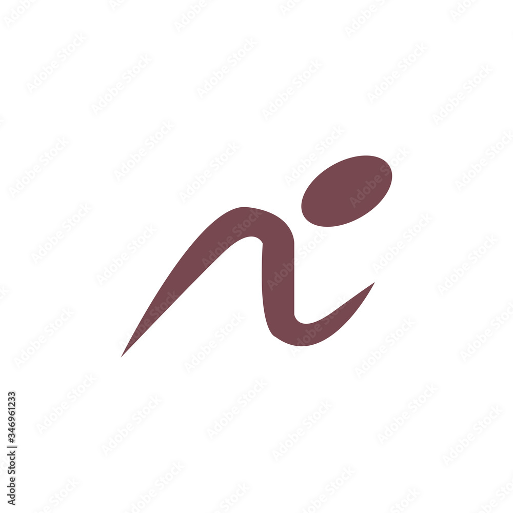 Abstract human logo. Can use for your design elements, website icons ...