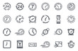 © ABDUL - set Time icon template for graphic and web design collection. clock pack symbol logo vector illustration
