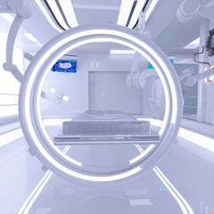 Wall Mural - futuristic surgery room