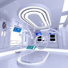 Wall Mural - futuristic surgery room