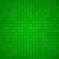 Wall Mural - abstract background of small squares or pixels in green colors