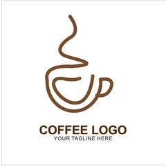 Coffee logo design with modern concept