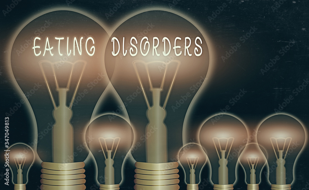 Conceptual hand writing showing Eating Disorders. Concept meaning any ...