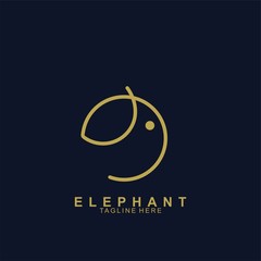 Wall Mural - Elephant Logo Design with modern concept