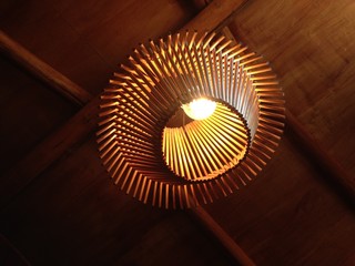 wooden lamp