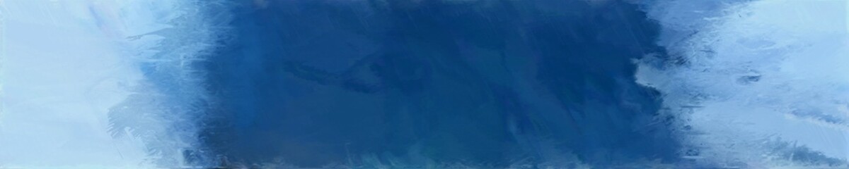 Leinwandbilder - abstract long wide horizontal background with light blue, midnight blue and corn flower blue colors
