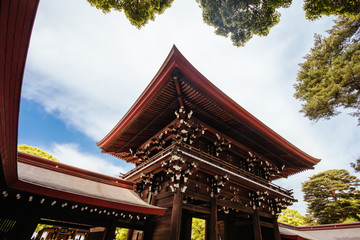 Sticker - Meji-jingu Shrine in Tokyo Japan