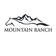 the horse ranch logo design concept 