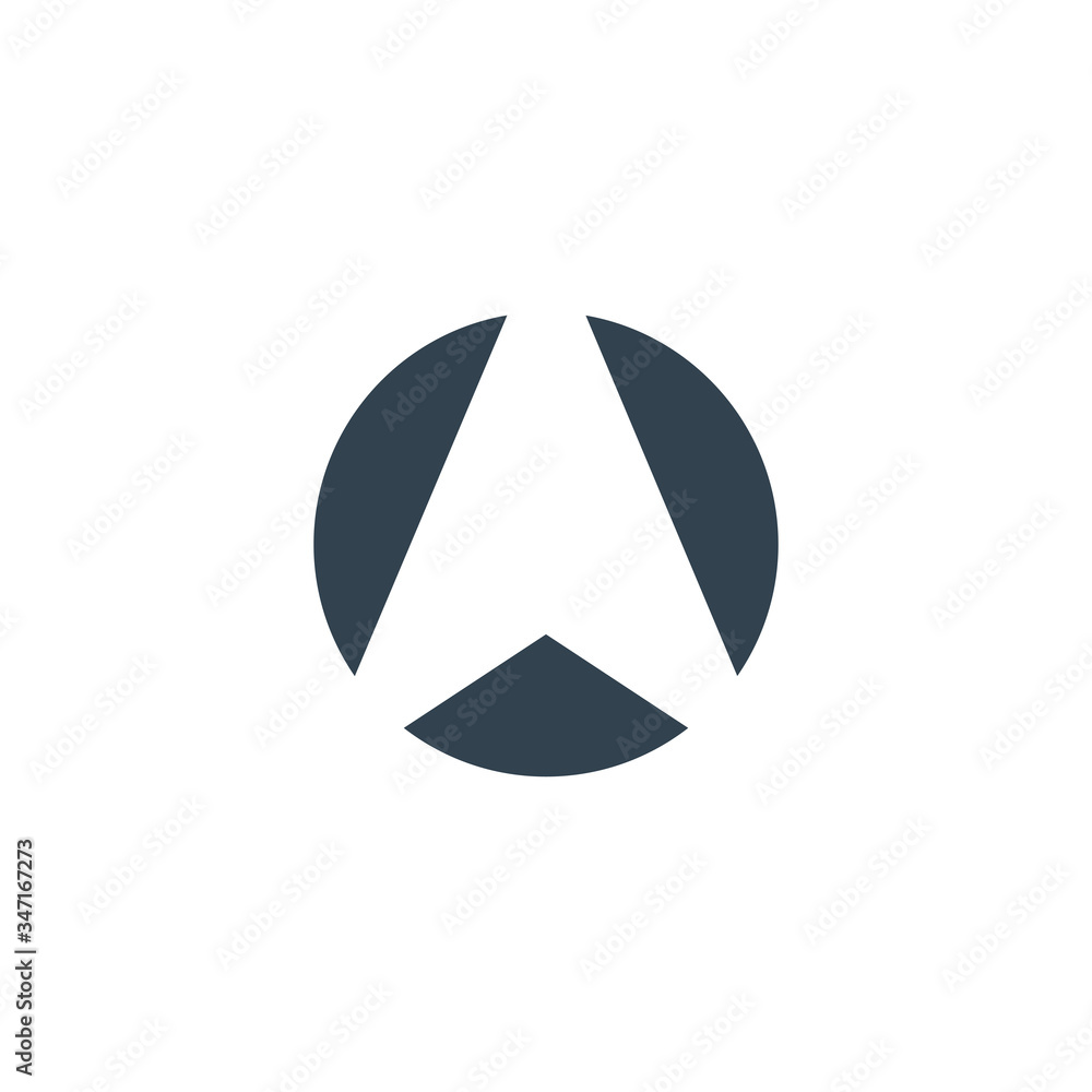 North arrow icon or N direction and navigation point symbol. Vector logo  for GPS navigator map isolated on white background Stock Vector | Adobe  Stock, image size:1000x1000