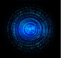 blue cyber circuit future technology concept background