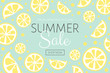 © Karolina Madej - Summer Sale poster with juicy lemons. Vector