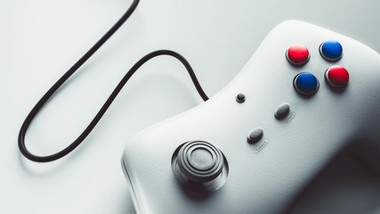 3D rendering of a vintage game controller