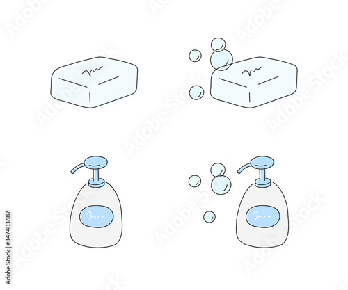 石鹸やハンドソープの手描きイラスト シンプル 線 Stock Vector Adobe Stock 石鹸やハンドソープの手描きイラスト シンプル 線 Stock Vector Adobe Stock