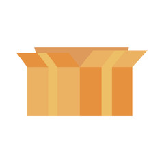 Sticker - box carton delivery service isolated icon