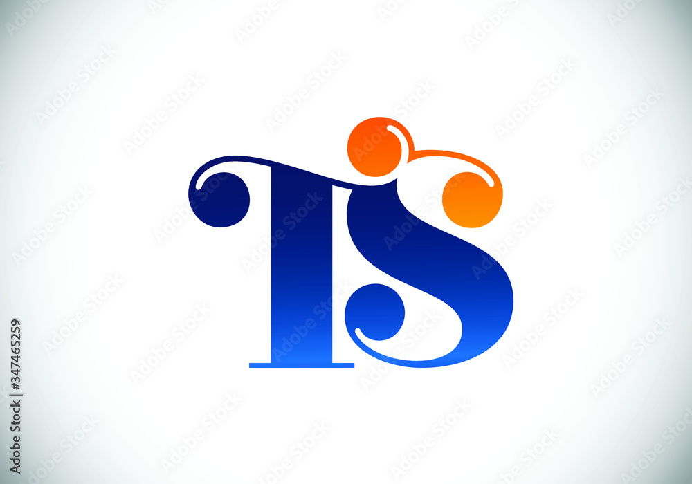Initial Monogram Letter T S Logo Design Vector Template. Graphic ...