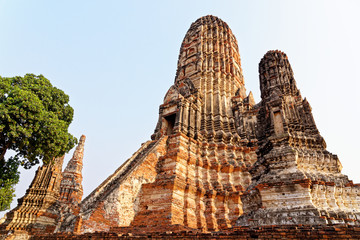 Wat Chaiwatthanaram temple in Ayuthaya Historical Park - Thailand