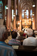 People in a church during a mass