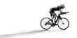 © vitaliy_melnik - Sport. Athlete cyclists in silhouettes on white background. Isolated on  white.