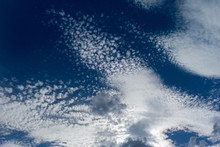 Blue Sky White Buttermilk Clouds