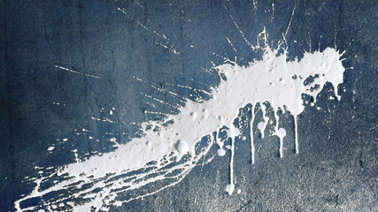 Canvas Print - paint spray and splash on the wall, abstract art background