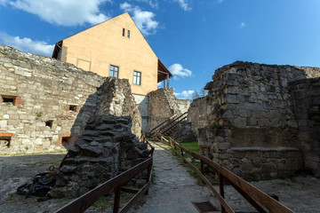 Wall Mural - The inner court of the Eger Castle in Hungary on a sunny afternoon.