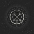 © longquattro - Dark runic symbols wallpaper