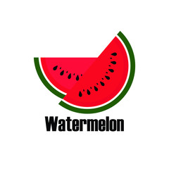 Watermelon label for marketing. icon, vector, illustration, isolated.