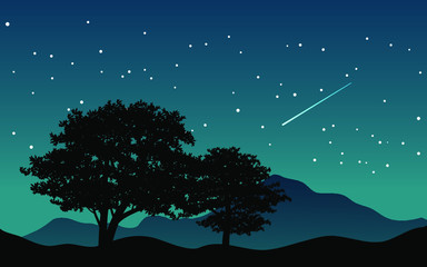 tree with stars