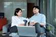© 出 小 - Asian business people working in the  indoors