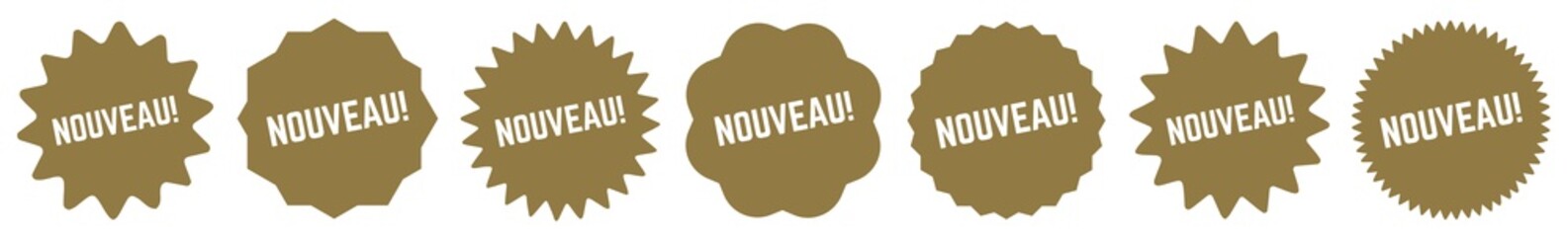 Nouveau Tag Gold | Icon | Sticker | Deal Label | Variations