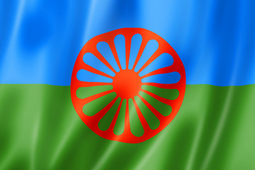 Sticker - Romani people ethnic flag