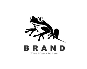 arise black frog art logo design inspiration