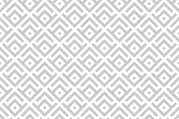 Abstract geometric pattern. A seamless vector background. White and grey ornament. Graphic modern pattern. Simple lattice graphic design.