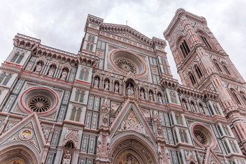 Canvas Print - The Basilica di Santa Maria del Fiore and Giotto's Campanile, Florence, Italy