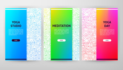 Canvas Print - Yoga Brochure Web Design