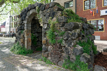 Rheingassenpforte at Thurnmarkt, part of the medieval city wall of Cologne