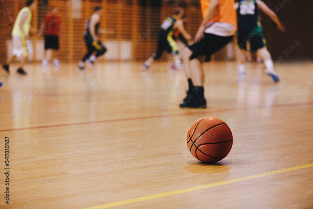 Basketball Training Session Basketball Game Background Basketball On Wooden Court Floor Close Up With Blurred Players Playing Basketball Practice Training Game In The Background Wall Mural Matimix Basketball Training Session Basketball Game Background Basketball On Wooden Court Floor Close Up With Blurred Players Playing Basketball Practice Training Game In The Background Wall Mural Matimix