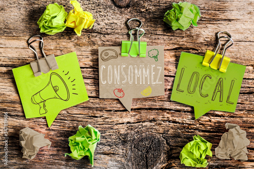 Post It Vert Consommer Local Stock Photo Adobe Stock