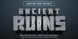 © vectorrific23 - Editable text effect - ancient civilization ruins style