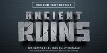 Editable Text Effect - Ancient Civilization Ruins Style