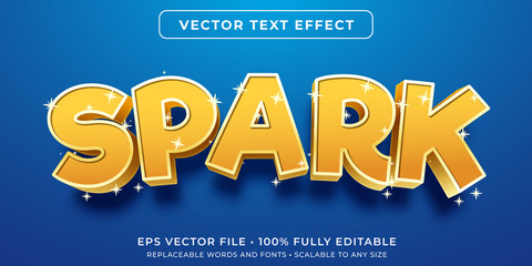 Wall Mural - editable text effect - sparkling text style