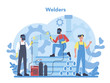 © inspiring.team - Welder and welding service concept. Professional welder