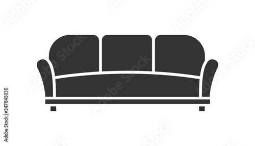 vector illustration of sofa isolated icon Poster Mural XXL