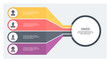 © fireofheart - Business infographic. Organization chart with 4 options. Vector template.