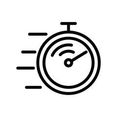 Wall Mural - competition stopwatch icon vector. competition stopwatch sign. isolated contour symbol illustration