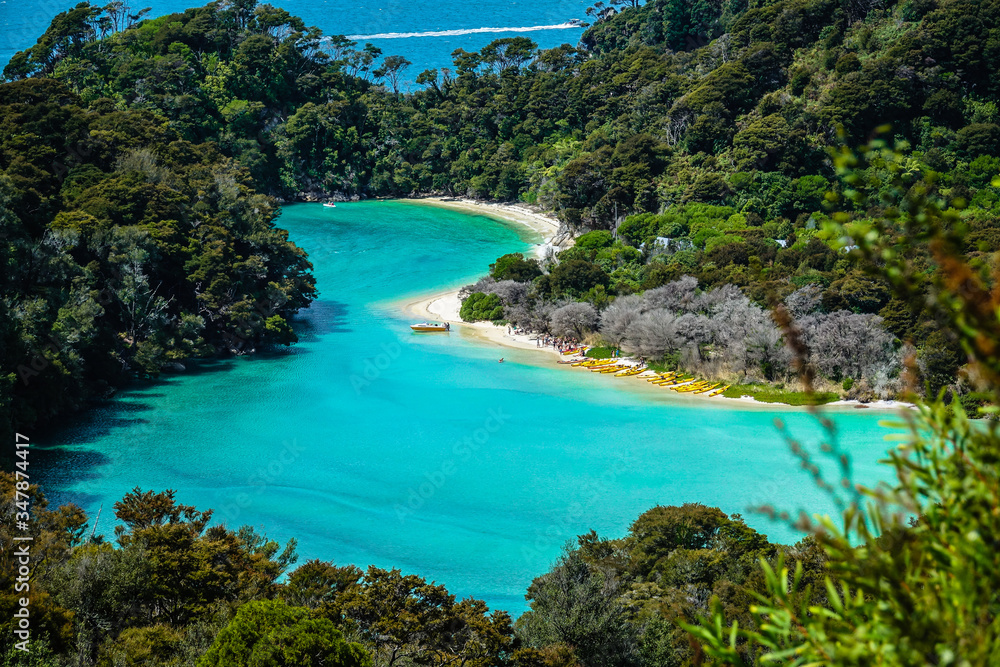 Frenchman Bay, Abel Tasman Coast Track, Abel Tasman N.P, Tasman, South Island, New Zealand