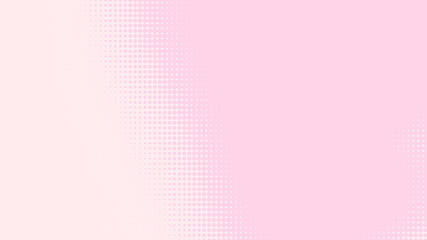 Dot pink white pattern gradient texture background. Abstract pop art halftone and retro style.