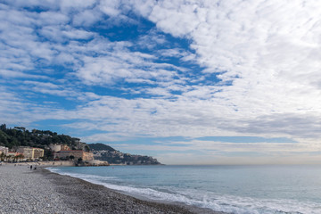 Canvas Print - Beach at South France coast