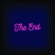 © bohlam - The End Neon Signs Style Text Vector