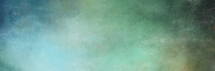 Poster - beautiful abstract painting background texture with light slate gray, dark slate gray and light blue colors and space for text or image. can be used as horizontal header or banner orientation